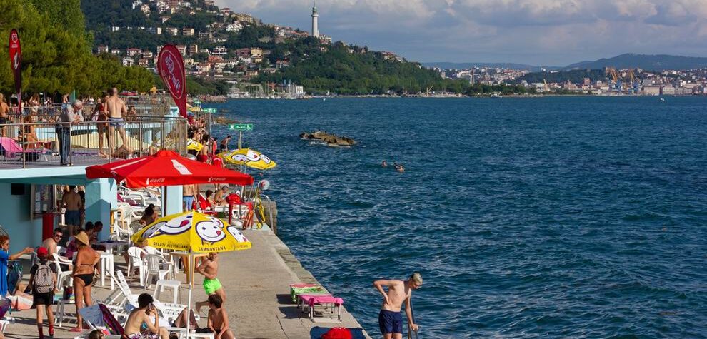 Barcola strand Trieszt